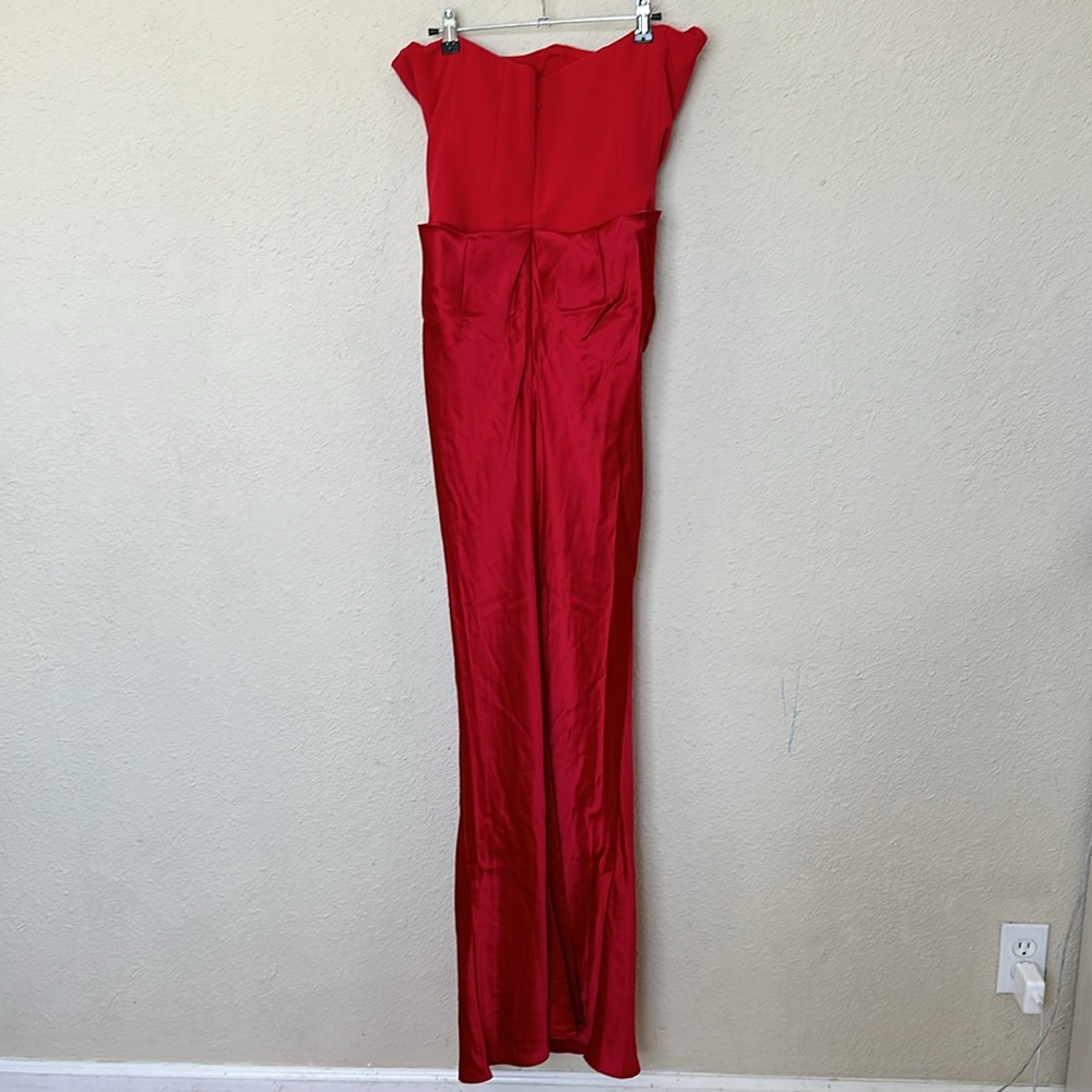 HOUSE OF‎ CB 'Persephone' Scarlet Strapless Corset Maxi Dress NWOT size S - Picture 8 of 15